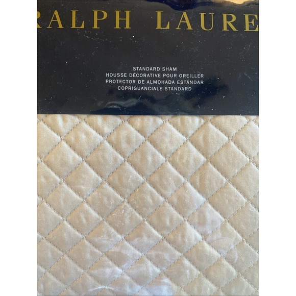 Ralph Lauren Other - NEW ONE  RALPH LAUREN Wyatt Metropolitan Gray Diamond‎ Quilted  STANDARD SHAM